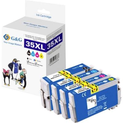 G&G Inktcartridge Compatibel Zwart, Cyaan, Magenta, Geel NP-R2-3591-4 GP-E35XLBKCMY-4P