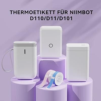 NIIMBOT A2A68601301 Etiketten (rol) 30 x 15 mm Wit 210 stuk(s) Universele etiketten