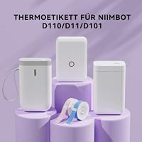 NIIMBOT A2A68601301 Etiketten (rol) 30 x 15 mm Wit 210 stuk(s) Universele etiketten - thumbnail