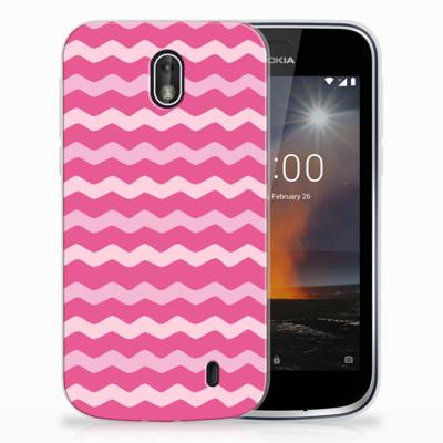 Nokia 1 | TPU bumper | Waves Pink
