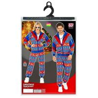 Kerst Trainingspak Rood Blauw Unisex - thumbnail