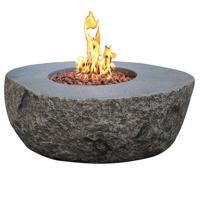 Elementi: Vesuv Vuurtafel Vezelbeton - steenlook - thumbnail