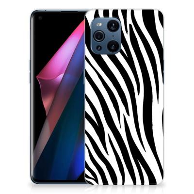 OPPO Find X3 | X3 Pro | TPU Hoesje | Zebra