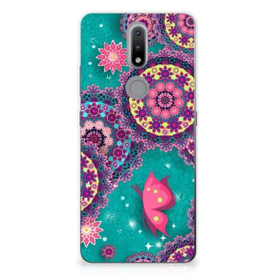 Nokia 2.4 | Hoesje maken | Cirkels en Vlinders