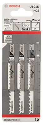 Bosch Accessoires Decoupeerzaagblad U 101 D Clean for Wood 3st - 2608637723