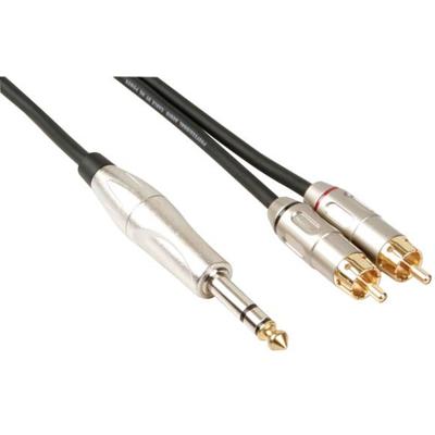 Rca-jack kabel 2 x rca mannelijk naar jack 6.35 mm stereo 6 m Velleman - Velleman Rca-jack kabel 2 x rca mannelijk naar jack 6.35 mm stereo 6 m Velleman - Velleman