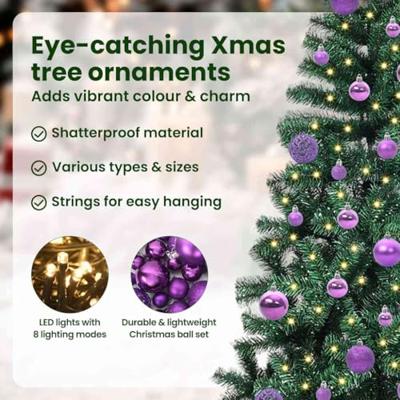VidaXL Kunstmatig voorverlicht kerstboom groen 150 cm pvc en metaal