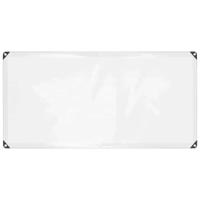 Doorzichtig zeildoek met zeilringen 1x2 m polyethyleen - thumbnail