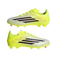 adidas F50 League Gras / Kunstgras Voetbalschoenen (MG) Kids Neongeel Zwart Rood - thumbnail