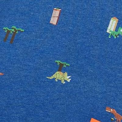 Kindertrui 128 gemleerd donkerblauw