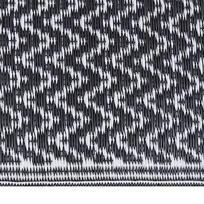 VidaXL Buitenkleed arakil 80x250 cm polypropeen zwart VidaXL Buitenkleed arakil 80x250 cm polypropeen zwart