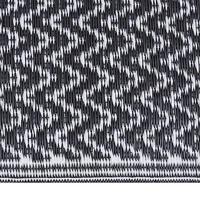 VidaXL Buitenkleed arakil 80x250 cm polypropeen zwart - thumbnail