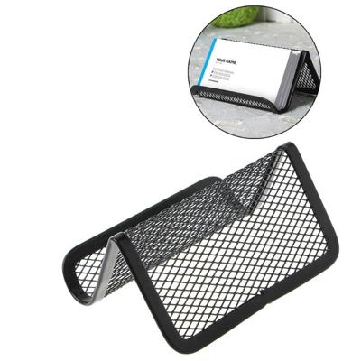 5 PCS Office handige praktische metalen mesh kaarthouder