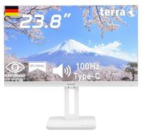 Terra 2465W Pivot Monitor wit 24 inch White Monitor Pivot USB-C HDMI DisplayPort - thumbnail