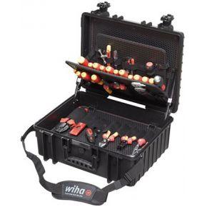 Wiha gereedschapset elektricien competence xl gereedschapsset (rood/geel, 80-delig in koffer)
