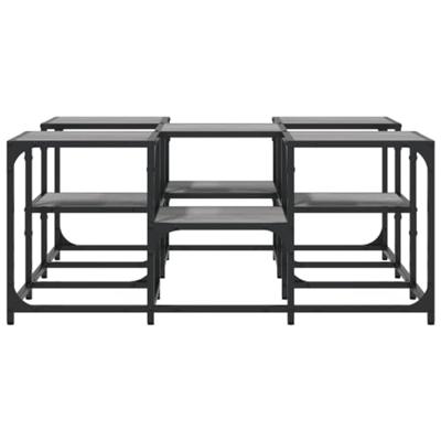 Salontafel 91x91x40 cm bewerkt hout grijs sonoma eikenkleurig Salontafel 91x91x40 cm bewerkt hout grijs sonoma eikenkleurig