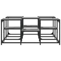 Salontafel 91x91x40 cm bewerkt hout grijs sonoma eikenkleurig - thumbnail