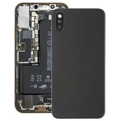 Batterij backcover met terug Camera Bezel & Lens & zelfklevende voor iPhone XS(Black)