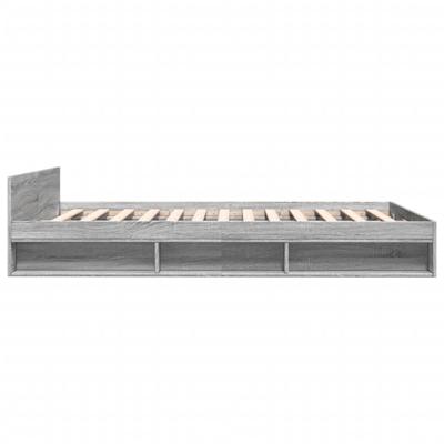 Bedframe met lades bewerkt hout grijs sonoma eiken 140x200 cm