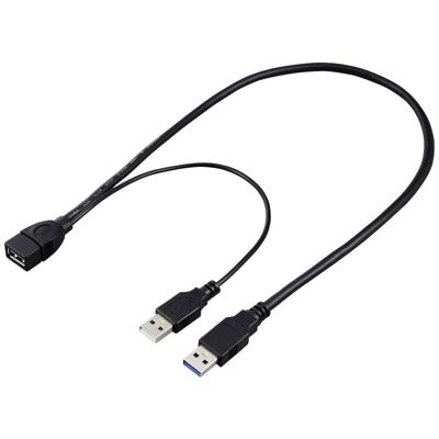 Renkforce RF-5719752 USB-kabel USB 3.0 USB-A stekker, USB-A bus 0.50 m Zwart Renkforce RF-5719752 USB-kabel USB 3.0 USB-A stekker, USB-A bus 0.50 m Zwart