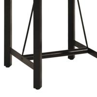Bartafel 55x55x107 cm massief mangohout en ijzer - thumbnail