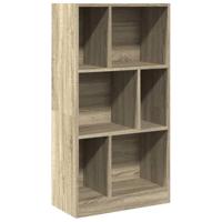 Boekenkast 57x28,5x107,5 cm bewerkt hout sonoma eikenkleurig - thumbnail