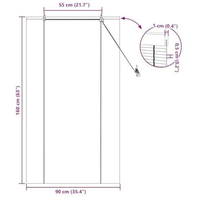 Rolgordijn met gordijnen Bruin 90 x 160 cm Bamboe