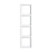 Busch-Jaeger 4-voudig afdekraam 1724-184K studiowit - thumbnail