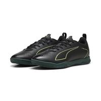 PUMA Ultra 6 Play Zaalvoetbalschoenen (IN) Kids Zwart Donkergroen Lichtgroen - thumbnail