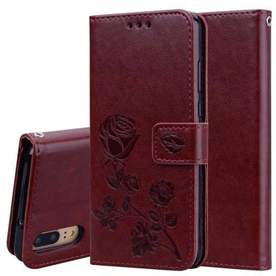 Rose reliëf horizontale Flip PU lederen draagtas voor Huawei P20 met houder & kaartsleuven & portemonnee (bruin) Rose reliëf horizontale Flip PU lederen draagtas voor Huawei P20 met houder & kaartsleuven & portemonnee (bruin)