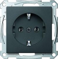 Merten stopcontact enkel antraciet 2301-0414 - thumbnail