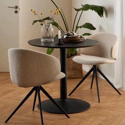Bendt Ronde Bistrotafel 'Ina' 80cm, kleur Zwart Bendt Ronde Bistrotafel 'Ina' 80cm, kleur Zwart