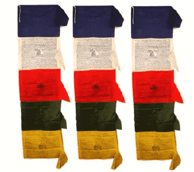 Gebedsvlag Tibetaans Verticaal