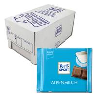 Chocolade Ritter Sport alpenmelk 100gr | 12 stuks - thumbnail