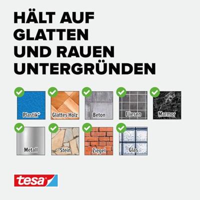 tesa Ultra Power Lock Klittenband (l x b) 50 mm x 25 mm 2 paar