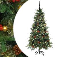 VidaXL Kunstmatige inklapbare kerstboom groen 150 cm pe en pvc - thumbnail