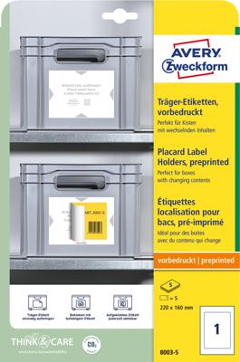 Positioneeretiket avery 8003 220x160 bedrukt 5st Positioneeretiket avery 8003 220x160 bedrukt 5st