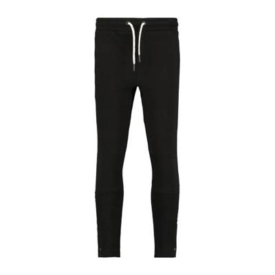CoolCat Junior joggingbroek Charly met tekst zwart/wit CoolCat Junior joggingbroek Charly met tekst zwart/wit