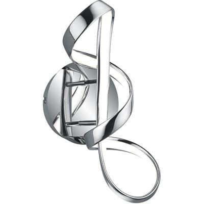 LED Wandlamp Rond 18W Dimbaar Natuurlijk Wit 4000K Glans Chroom