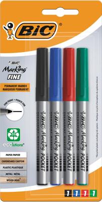 Viltstift bic ecolutions rond f assorti