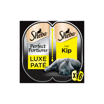 Kattenvoer Perfect Portions Adult kip in loaf 3 pack (2x37,5 g) 1x8 Sheba - Sheba Kattenvoer Perfect Portions Adult kip in loaf 3 pack (2x37,5 g) 1x8 Sheba - Sheba