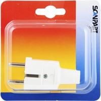 Scanpart Stekker Met Ra, Pvc Wit