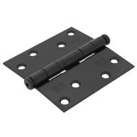 Dulimex Kogellagerscharnier rechte hoeken RVS zwart tot 80 kilo - thumbnail