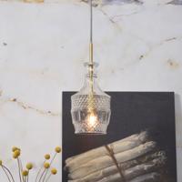 its about RoMi Hanglamp 'Brussels' Recht, Glas, kleur Goud - thumbnail