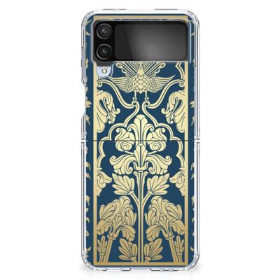Samsung Galaxy Z Flip 4 | TPU Case | Beige Flowers