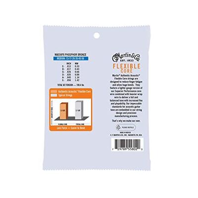 Martin Strings MA550FX Flexible Core Phosphor Bronze 13-56 Martin Strings MA550FX Flexible Core Phosphor Bronze 13-56