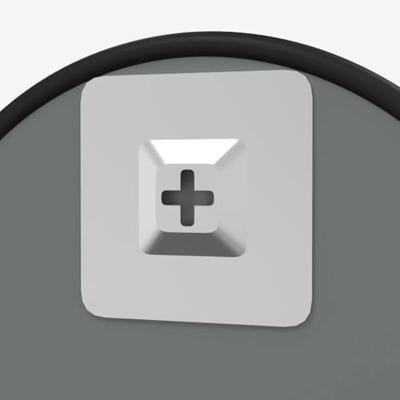 VidaXL Wandspiegel rond ø50 cm zwart