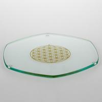 Energieplaat met Bloem des Levens Goudkleurig (22 cm) - thumbnail