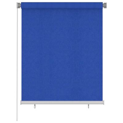 VidaXL Rolgordijn voor buiten 125(b)x140(h) cm hdpe blauw