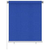 VidaXL Rolgordijn voor buiten 125(b)x140(h) cm hdpe blauw - thumbnail